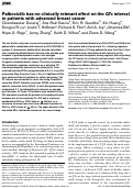 Cover page: Palbociclib has no clinically relevant effect on the QTc interval in patients with advanced breast cancer