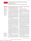 Cover page: Evolving Payer Coverage Policies on Genomic Sequencing Tests: Beginning of the End or End of the Beginning?