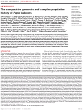 Cover page: The comparative genomics and complex population history of Papio baboons.