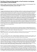 Cover page: The effect of reservoir heterogeneity on gas production from hydrate accumulations in the permafrost