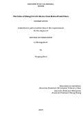 Cover page: The Value of Being First: Evidence from Mutual Fund Flows