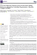 Cover page: SLC25A12 Missense Variant in Nova Scotia Duck Tolling Retrievers Affected by Cerebellar Degeneration—Myositis Complex (CDMC)