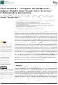 Cover page: Multi-Institutional Development and Validation of a Radiomic Model to Predict Prostate Cancer Recurrence Following Radical Prostatectomy.