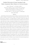 Cover page: Random polycrystals of grains containing cracks: Model of quasistatic elastic behavior for 
fractured systems