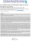 Cover page: Low Fidelity Trainer for Fiberoptic Scope Use in the Emergency Department