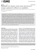 Cover page: Bioavailable iron titrations reveal oceanic Synechococcus ecotypes optimized for different iron availabilities