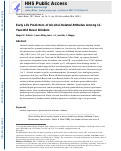 Cover page: Early life predictors of alcohol-related attitudes among 11-year-old never drinkers