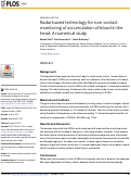 Cover page: Radar based technology for non-contact monitoring of accumulation of blood in the head: A numerical study