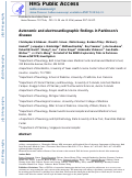 Cover page: Autonomic and electrocardiographic findings in Parkinson's disease