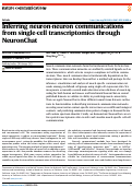 Cover page: Inferring neuron-neuron communications from single-cell transcriptomics through NeuronChat