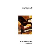 Cover page: Due Miniature per Pianoforte