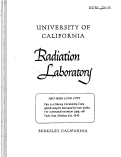 Cover page: CARBON-14-LABELED CYANIDE: RADIOACTIVITY EXCRETION IN MICE AND ESTIMATION OF RADIATION DOSE TO HUMANS