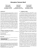 Cover page: Disruption Tolerant Shell