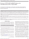 Cover page: Presence of PTPN2 SNP rs1893217 Enhances the Anti-inflammatory Effect of Spermidine