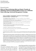 Cover page: Effect of Three Colostrum Diets on Passive Transfer of Immunity and Preweaning Health in Calves on a California Dairy following Colostrum Management Training