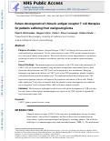 Cover page: Future development of chimeric antigen receptor T cell therapies for patients suffering from malignant glioma