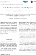 Cover page: On the Mechanics of Transcatheter Aortic Valve Replacement.