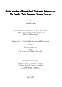 Cover page: Spatial Modeling of Decentralized Wastewater Infrastructure: The Case for Water Reuse and Nitrogen Recovery