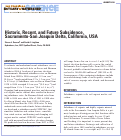 Cover page: Historic, Recent, and Future Subsidence, Sacramento-San Joaquin Delta, California, USA