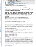 Cover page: The impact of age on outcome in phase III NRG Oncology/RTOG trials of radiotherapy (XRT) +/− systemic therapy in locally advanced head and neck cancer