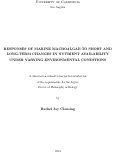 Cover page: Responses of marine macroalgae to short and long-term changes in nutrient availability under varying environmental conditions