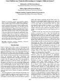 Cover page: Can Children use Numerical Reasoning to Compare Odds in Games?