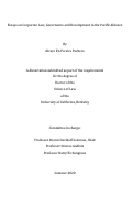 Cover page: Essays on Corporate Law, Governance and Development in the Pacific Alliance