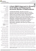 Cover page: A Syst-OMICS Approach to Ensuring Food Safety and Reducing the Economic Burden of Salmonellosis.