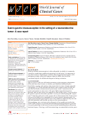 Cover page: Gastro-gastric intussusception in the setting of a neuroendocrine tumor: A case report