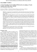 Cover page: A Novel Teaching Tool Combined With Active-Learning to Teach Antimicrobial Spectrum Activity