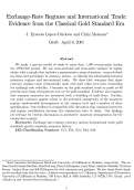 Cover page: Exchange-Rate Regimes and International Trade: Evidence from the Classical Gold Standard Era