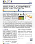 Cover page: Composition-Defined Optical Properties and the Direct-to-Indirect Transition in Core-Shell In1-xGaxP/ZnS Colloidal Quantum Dots.