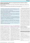 Cover page: Antigen Sensitization Influences Organophosphorus Pesticide–Induced Airway Hyperreactivity