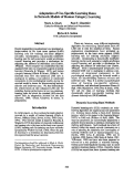 Cover page: Adaptation of Cue-Specific Learning Rates in Network Models of Human Category Learning