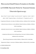 Cover page: Photoexcited Small Polaron Formation in Goethite (α-FeOOH) Nanorods Probed by Transient Extreme Ultraviolet Spectroscopy