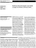 Cover page: Multifocal electroretinogram: age-related changes for different luminance levels