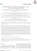 Cover page: Thermal disruption of soil bacterial assemblages decreases diversity and assemblage similarity
