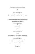 Cover page: Phonological Conditions on Affixation