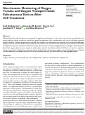 Cover page: Non-Invasive Monitoring of Oxygen Tension and Oxygen Transport Inside Subcutaneous Devices After H2S Treatment