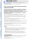 Cover page: Tobacco screening and cessation efforts by dental providers: A quality measure evaluation