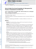 Cover page: Device-guided slow-paced respiration for menopausal hot flushes: a randomized controlled trial.