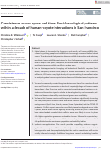 Cover page: Coexistence across space and time: Social‐ecological patterns within a decade of human‐coyote interactions in San Francisco