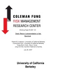 Cover page: Stock Return Autocorrelation is Not Spurious