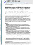 Cover page: Interest in Medication and Aspiration Abortion Training among Colorado Nurse Practitioners, Nurse Midwives, and Physician Assistants