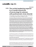 Cover page: The cortisol awakening response in a 3 month clinical trial of service dogs for veterans with posttraumatic stress disorder.