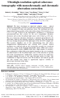 Cover page: Ultrahigh-resolution optical coherence tomography with monochromatic and chromatic aberration correction.
