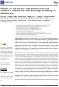 Cover page: Interpretable and Reliable Oral Cancer Classifier with Attention Mechanism and Expert Knowledge Embedding via Attention Map