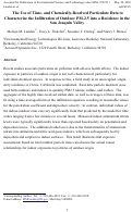 Cover page: Use of time- and chemically-Resolved particulate data to characterize the infiltration of outdoor PM-2.5 into a residence in the San Joaquin Valley