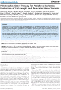 Cover page: Pleiotrophin gene therapy for peripheral ischemia: evaluation of full-length and truncated gene variants.