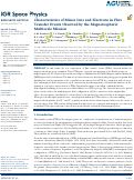 Cover page: Characteristics of Minor Ions and Electrons in Flux Transfer Events Observed by the Magnetospheric Multiscale Mission